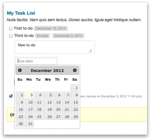 Adding a new to-do